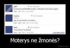 Moterys ne žmonės? - 