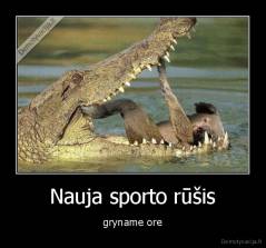 Nauja sporto rūšis - gryname ore