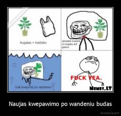 Naujas kwepawimo po wandeniu budas - 