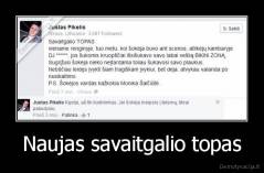 Naujas savaitgalio topas - 