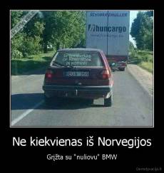 Ne kiekvienas iš Norvegijos - Grįžta su "nuliovu" BMW