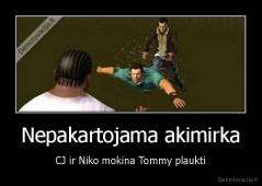 Nepakartojama akimirka - CJ ir Niko mokina Tommy plaukti