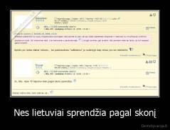 Nes lietuviai sprendžia pagal skonį - 