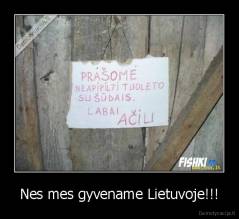 Nes mes gyvename Lietuvoje!!! - 