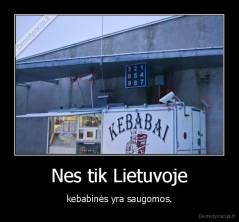 Nes tik Lietuvoje - kebabinės yra saugomos.