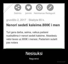 Nesisuksi - Negyvensi