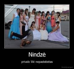 Nindzė - privalo likt nepastebėtas