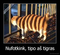 Nufotkink, tipo aš tigras - 