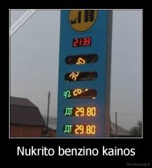 Nukrito benzino kainos - 