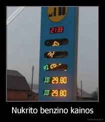 Nukrito benzino kainos - 