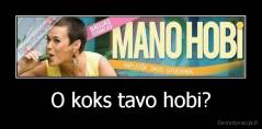 O koks tavo hobi? - 