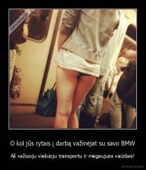 O kol jūs rytais į darbą važinėjat su savo BMW - Aš važiuoju viešuoju transportu ir mėgaujuos vaizdais!