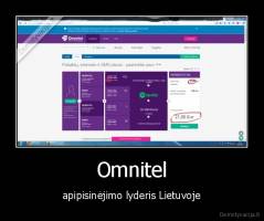 Omnitel - apipisinėjimo lyderis Lietuvoje