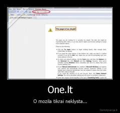 One.lt - O mozila tikrai neklysta...