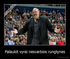 Palaukit vyrai nesvarbios rungtynes - 