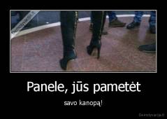 Panele, jūs pametėt - savo kanopą!