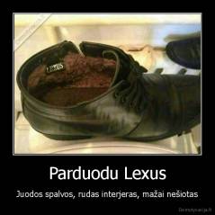 Parduodu Lexus - Juodos spalvos, rudas interjeras, mažai nešiotas