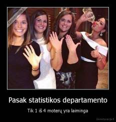 Pasak statistikos departamento - Tik 1 iš 4 moterų yra laiminga