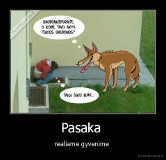 Pasaka  - realiame gyvenime 