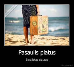 Pasaulis platus - Biudžetas siauras