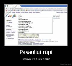 Pasauliui rūpi - Lietuva ir Chuck norris