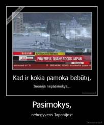 Pasimokys, - nebegyvens Japonijoje