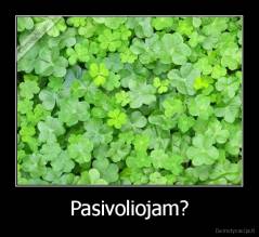 Pasivoliojam? - 