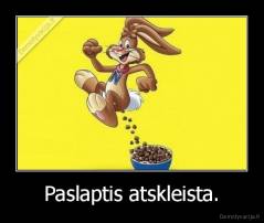 Paslaptis atskleista. - 