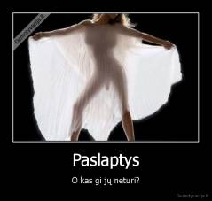 Paslaptys - O kas gi jų neturi?