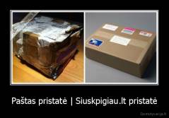 Paštas pristatė | Siuskpigiau.lt pristatė - 