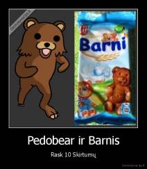 Pedobear ir Barnis - Rask 10 Skirtumų