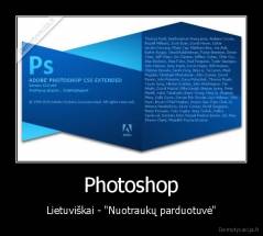 Photoshop - Lietuviškai - "Nuotraukų parduotuvė"