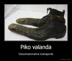 Piko valanda - Visuomeniniame transporte