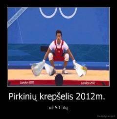 Pirkinių krepšelis 2012m.  - už 50 litų