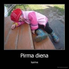 Pirma diena - kaime