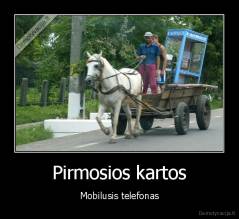 Pirmosios kartos - Mobilusis telefonas