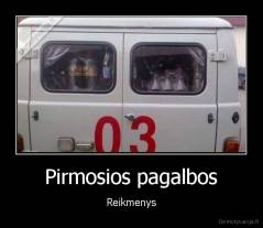 Pirmosios pagalbos - Reikmenys