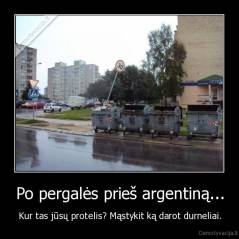 Po pergalės prieš argentiną... - Kur tas jūsų protelis? Mąstykit ką darot durneliai.