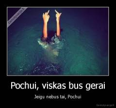 Pochui, viskas bus gerai - Jeigu nebus tai, Pochui