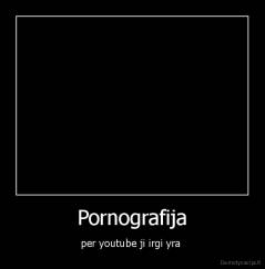 Pornografija - per youtube ji irgi yra 