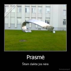 Prasmė - Šitam daikte jos nėra