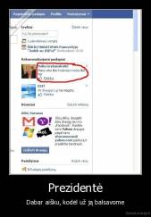 Prezidentė - Dabar aišku, kodėl už ją balsavome