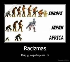 Racizmas - Kaip gi nepatalpinsi :D