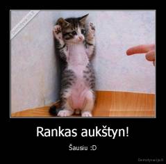 Rankas aukštyn! - Šausiu :D