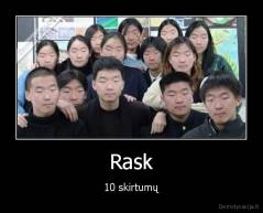 Rask - 10 skirtumų