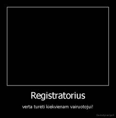 Registratorius - verta turėti kiekvienam vairuotojui!