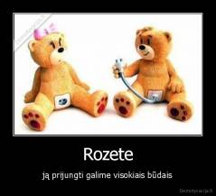 Rozete - ją prijungti galime visokiais būdais