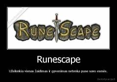 Runescape - Užsilenkia vienas žaidimas ir gyvenimas netenka puse savo esmės.