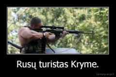 Rusų turistas Kryme. - 