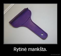 Rytinė mankšta. - 